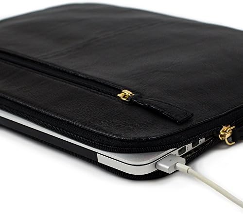GENUINE LEATHER LAPTOP SLEEVE FOR APPLE MACBOOK AIR (13" - 13.3" INCHES), PREMIUM ULTRA SLIM COVER CASE FOR MACBOOK PRO RETINA 13.3 INCH, ASUS ZENBOOK, MICROSOFT SURFACE BOOK, SAMSUNG NOTEBOOK