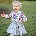 Infant Baby Girl Long Sleeve Floral Romper Bowknot Dress Skirt Casual Outfit