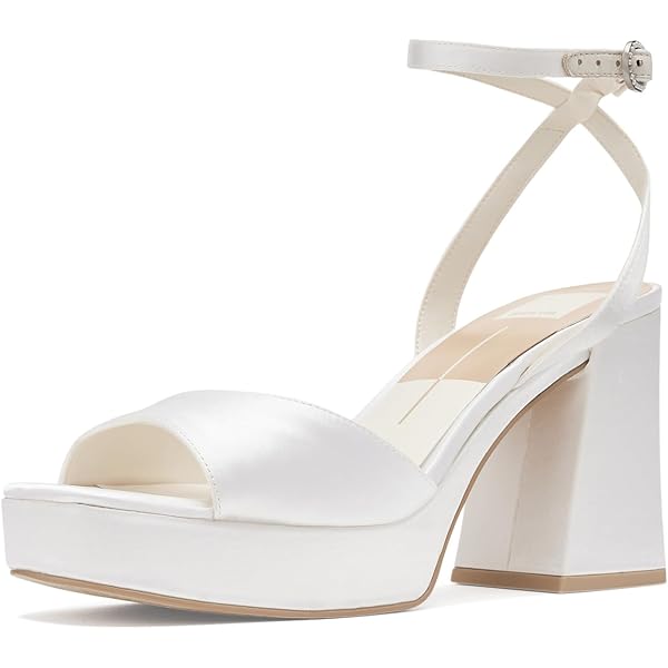 dolce vita carlan satin dress sandals CARLAN HEELS OFF WHITE SILK Dolce Vita