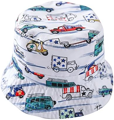 Toubaby Toddler Baby Girl Bucket Hats Baby Sun Hat Car Design 0-6T (6-12m(48cm))