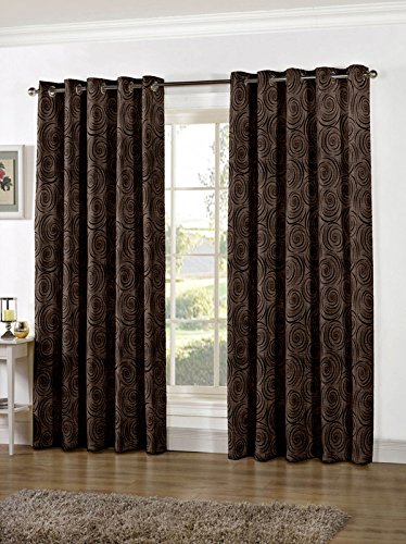 Buy Floating Walls Polyester Fabric Eyelet Door Curtain 9ft