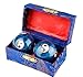 JapanBargain, Set of 2 Chinese Baoding Balls Hand Exercise Therapy Balls Stress Reliefe Balls, (Blue)