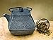 Old Dutch International Cast Iron Meiyo Teapot, 44 oz, Silver/Black