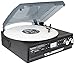 Boytone BT-37B-C Bluetooth 3-Speed Stereo Turntable, Wireless Connect to Devices Speaker(Bluetooth Out Transfer), 2 Built-in Speakers, LCD Display, AM/FM Radio, USB/SD/AUX+ Cassette Player/MP3