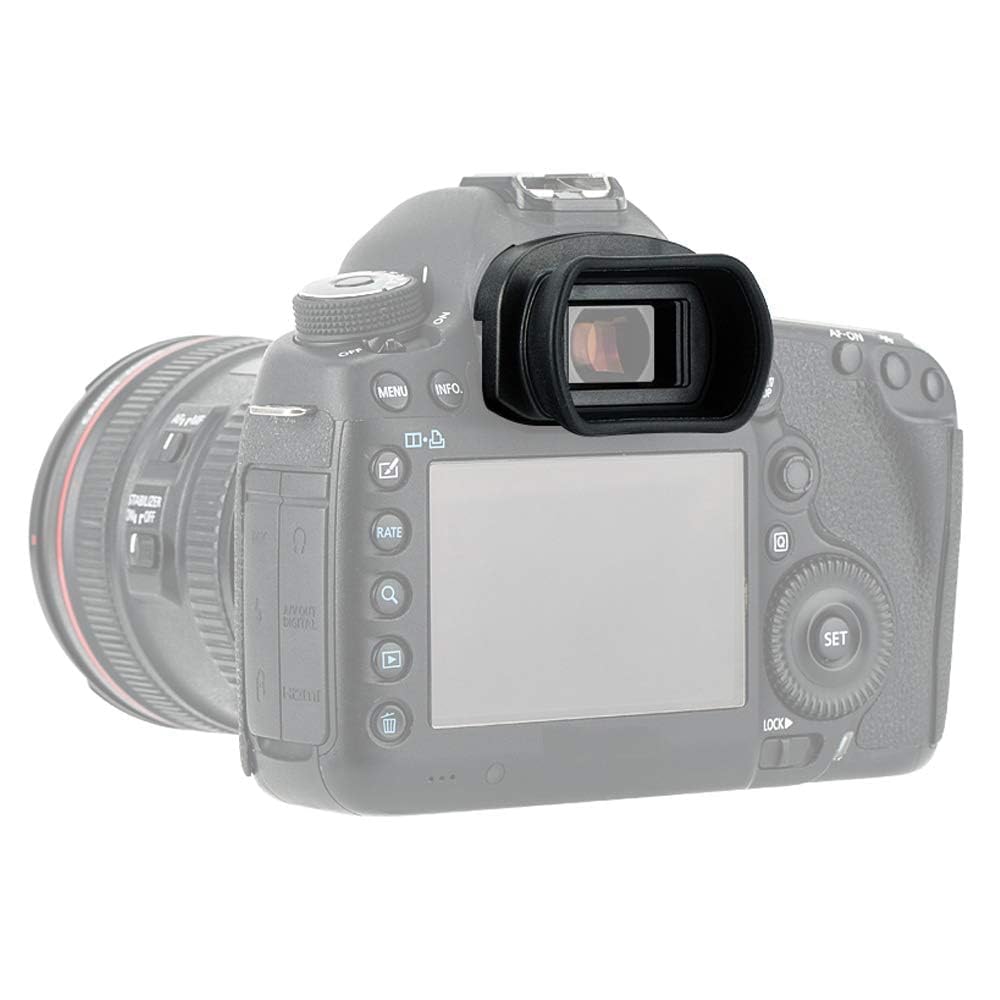 Extended-Type Soft Silicone Eyepiece for Canon EOS 1DX, 1DXII, 1DsIII, 5Ds, 5DsR, 5DIII, 5DIV, 7DII Camera Replaces Canon Eg. Eyecup