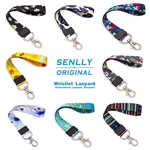 SENLLY Van Gogh Almond Fashion Hand Wrist Lanyard Premium Quality Wristlet Strap with Metal Clasp, for Key Chain, Camera, Cell Mobile Phone, Charms, Lightweight Items etc - Thumbnail 2