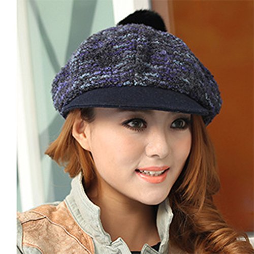 Winter Vintage Crochet Hat Peak Cap 