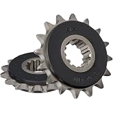 JT Sprockets JTF1370.16RB 16 Tooth Rubber Cushioned Front Countershaft Sprocket, Single, black