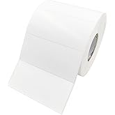 2x1In White Thermal Sticker Labels, Address Barcode Shipping Mailing Name Rectangle Stickers, 1 Roll of 1000 Sheet Single Printing Paper for Business and Thermal Printer