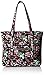 Vera Bradley Women's Cotton Vera Tote Bag, Winter Berry, One Size