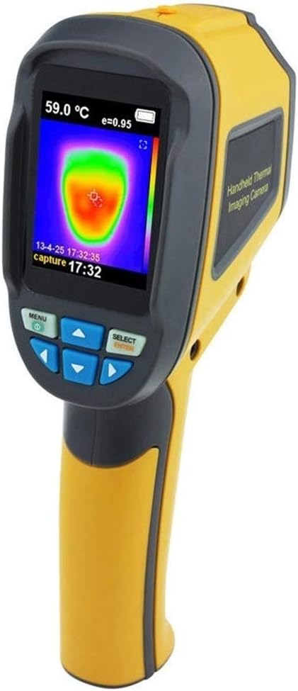 DEPRQ Thermal Camera HT-02D Handheld IR Thermal Display Infrared Image Thermal Imager Resolution 32 x 32 Thermal Imagers (Color : Orange, Size : A)