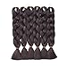 6Pcs/Lot 24inch Jumbo Braids Salon Crochet Ombre Twist Braiding Hair Extensions High Temperature Synthetic Fiber Hair for Female 100g/pc (6R6X2)thumb 4