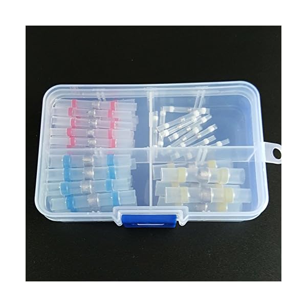 Fotag-60pcs-Waterproof-Solder-Seal-Heat-Shrink-Butt-Connectors-with-Soldering-Sleeve-Wire-Connector-Terminals-Electrical-Copper-Four-Size