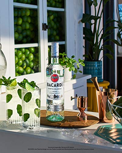 BACARDÍ Carta Blanca White Rum, 37,5% Vol., 150 cl/1.5 L, der legendäre weiße Karibik-Rum aus dem Hause BACARDÍ, perfekt für Cocktails – Bild 4