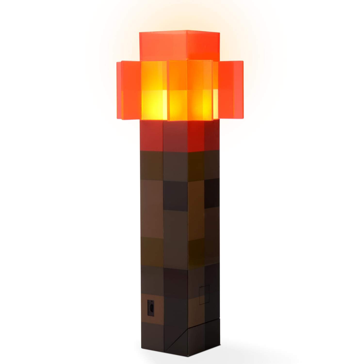 Minecraft Toys Redstone Torch 12.6 Inch LED Lamp,USB Rechargeable for Nightlight,Costume Cosplay,Roleplay,Orange Image