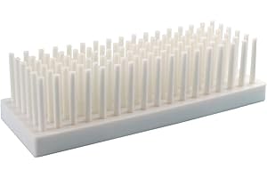 PUL FACTORY Plastic Test Tube Stand for Drying Test Tube 6x17 (White, 102-Well)