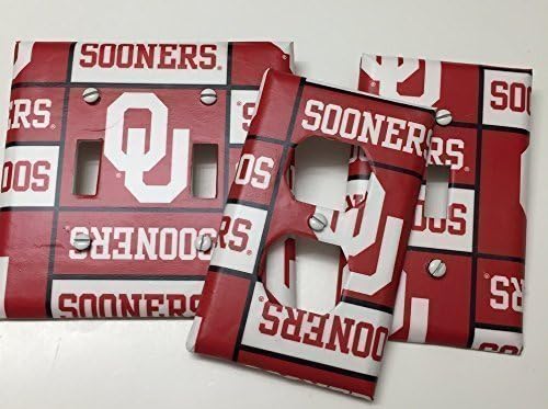 University of Oklahoma, OU Sooners, Light switch covers,light switch plate,outlet covers,outlet plates,home decor, wall art #MM2200
