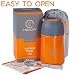 Energify Vacuum Insulated Food Jar - Stainless Steel Food Thermos, Soup Bowl, Lunch Container, Orange primary