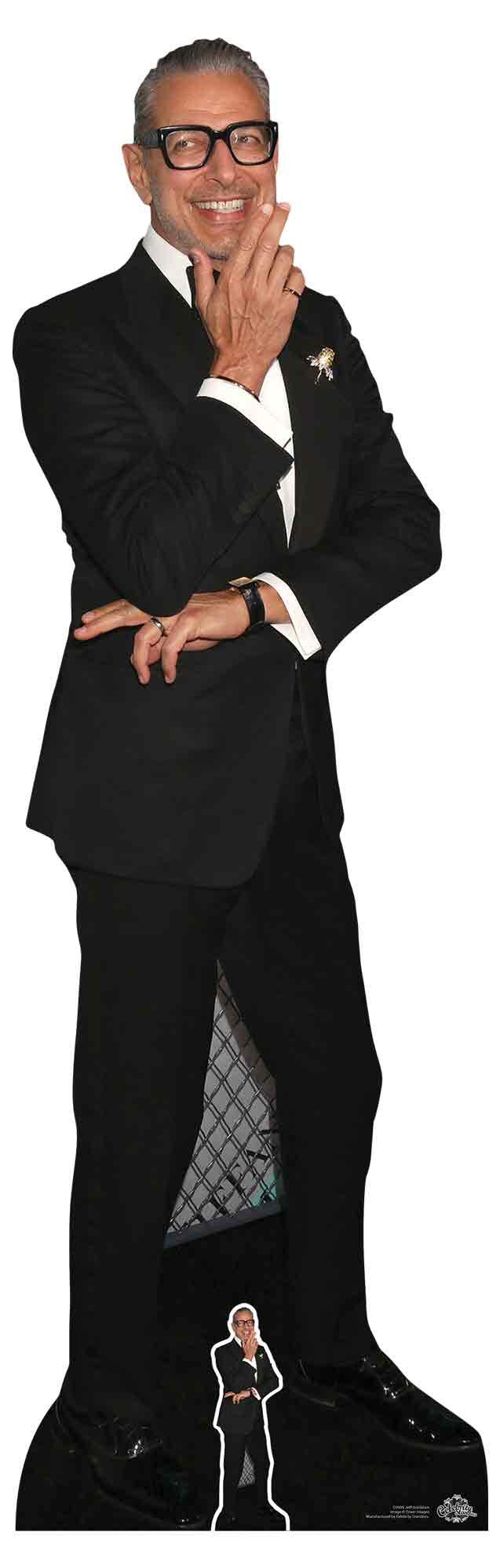 CS909 Jeff Goldblum (Black Suit) Lifesize Cardboard Cutout with Free Mini Cardboard Cutout