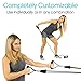 Vive Resistance Bands with Handles (11 Pcs) - Tube Rehab Band Set - Shoulder Pulley Door Anchor - 2 to 70 LBs Tension - Home Workout Elastic Fitness Equipment - Men, Women Training Therapy