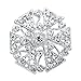 WeimanJewelry Lot 24pcs Rhinestone Crystal Brooch Pins Set Wedding Bouquet Broaches Kit (silver)