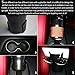 Xultrashine Car Cup Holder, 5 in 1 Multi-Functional Holds Mugs Organizer,Adjustable Car Cup Holder with Drink Phone Holder and Little Stuff Storage Cup, Black.