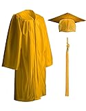 Child Shiny Graduation Gown, Cap and Tassel Set