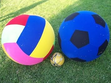 Nuevo gran pelotas gigantes 2 - inflable 76,2 cm alto pelota y 76 ...