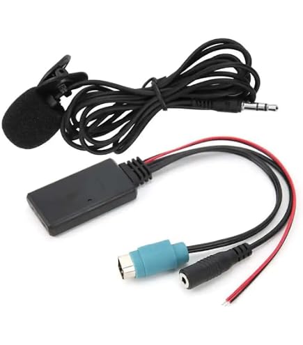 Adaptateur Bluetooth AUX Aramox 12V - Compatible Alpine IDA-X001, DVA-9861, IVA-205R - Câble Audio Sans Fil