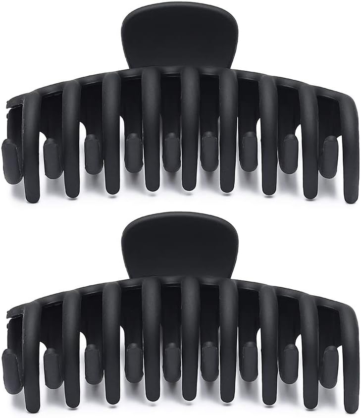 Hair Claw Clips Black Hair Clip Hair Clamps Strong Grip Styling