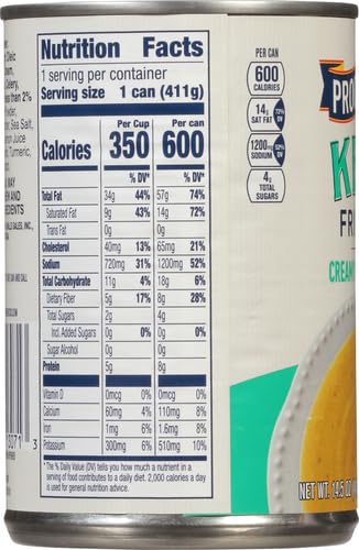 PROGRESSO KETO-FRIENDLY CREAMY CAULIFLOWER CANNED SOUP, 14.5 OZ.