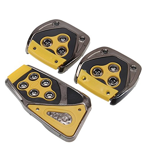 Possbay Universal Manual Car Brake Gas Clutch Racing Pedal Pads Cover Treadle