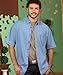 Ultraclub 8965 UC Mens S/S Denm Shirt - Indigo - M