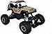 WESIPI Blomiky C182 4WD Gold Alloy Monster RC Truck Toys Off-Road Rock Crawler RC Vehicle Car with LED Light C182 Gold