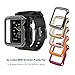 Simpeak 5 Color Protective Case with Black Strap Bands for Apple Watch 42mm Series 1 Series 2