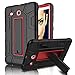 Galaxy Tab E 9.6 Case, Elegant Choise Built in Kickstand Heavy Duty Shockproof Rugged Full Body Protective Case Cover for Samsung Galaxy Tab E 9.6 inch/SM-T560 / T561 / T567 (Red/Black)