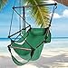Best Choice Products® Hammock Hanging Chair Air Deluxe Sky Swing Outdoor Chair Solid Wood 250lb Green