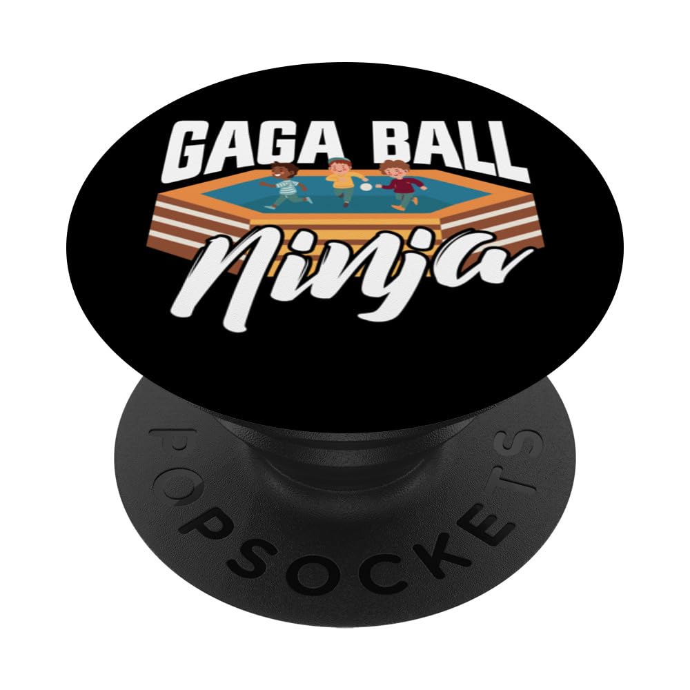 Gaga Ball Ninja Dodgeball Game Girls Kids Boy Gaga Ball PopSockets Swappable PopGrip