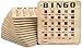 Regal Games Extra Thick Stitched Woodgrain Quick Clear Rapid Reset Shutter Bingo Cards With Big Tabs (1 Pack)