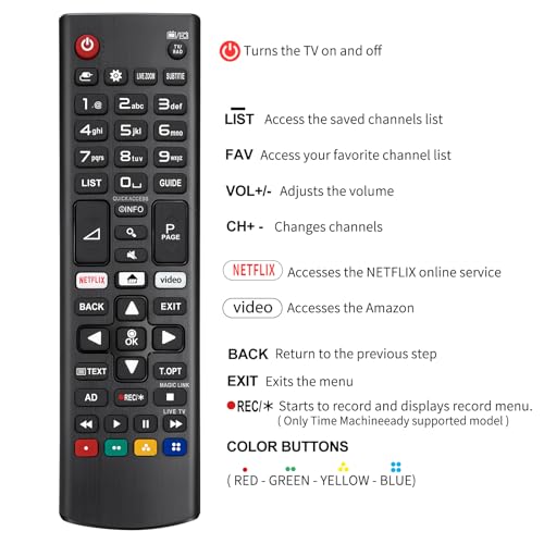 Universal for LG Smart TV Controller, Remote Control for All Original LG TV AKB75095308, with Batteries