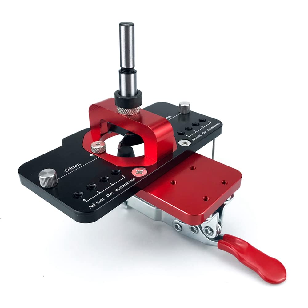 Dojimayisc 35Mm Hinge Boring Jig Woodworking Hole Drilling Guide Locator with Fixture Hole Opener Template Door Cabinets