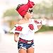 FANOUD Cute Baby Girls Off Shoulder 3D Rose Flower T Shirt Tops Outfits Clothes (2T, White)