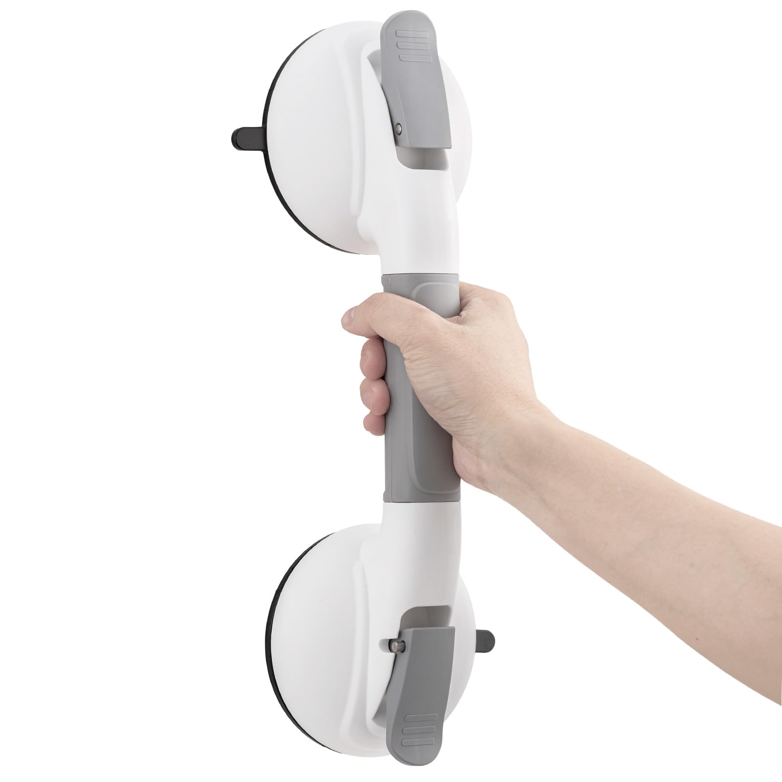 Photo 1 of TAILI Grab Bars for Bathtubs and Showers, Shower Handles for Elderly Suction,Maximum 330lbs,Shower Grab Bar with Upgraded Rubber Suction Cups,Safety Grip for Senior, No Drilling Removable,Grey