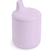 mushie 100% Silicone Baby Sippy Cup | 6 Months+ (Soft Lilac)