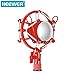 Neewer Pro Metal Microphone Shock Mount Mic Anti-vibration Holder Clip High Isolation for Suspension Boom Scissor Arm Stand and Condenser Mic,Ideal for Studio Radio Broadcasting and Recording(Red)