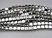 CzechMate 6mm Square Glass Czech Two Hole Tile Bead - Silver