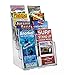 Source One 8 Pocket 4 Tier Clear Acrylic Brochure Holder Organizer Counter Top or Wall Mount (1 Pack)