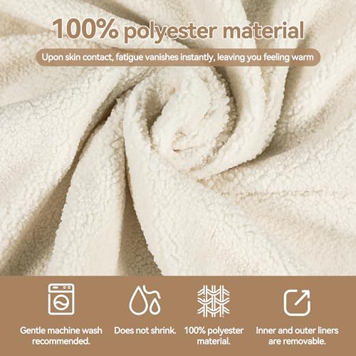 WWI Soft Bean Bag Cozy Bean Bag Bean Bag Chair Best for Lounging Indoor Kids & Adult Soft Velvet Fabric Comfy Couch with Handle (beige)