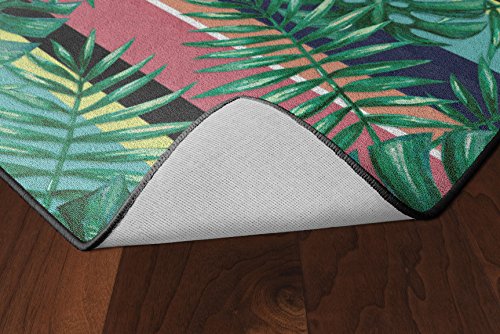 Brumlow Mills Malibu Stripes Tropical Area Rug, 5'x8'