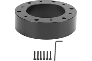 1in Steering Wheel Spacer, 6 Hole Hub Aluminum Alloy Wheel Hub Adapter Steering Wheel Hub Gasket Universal